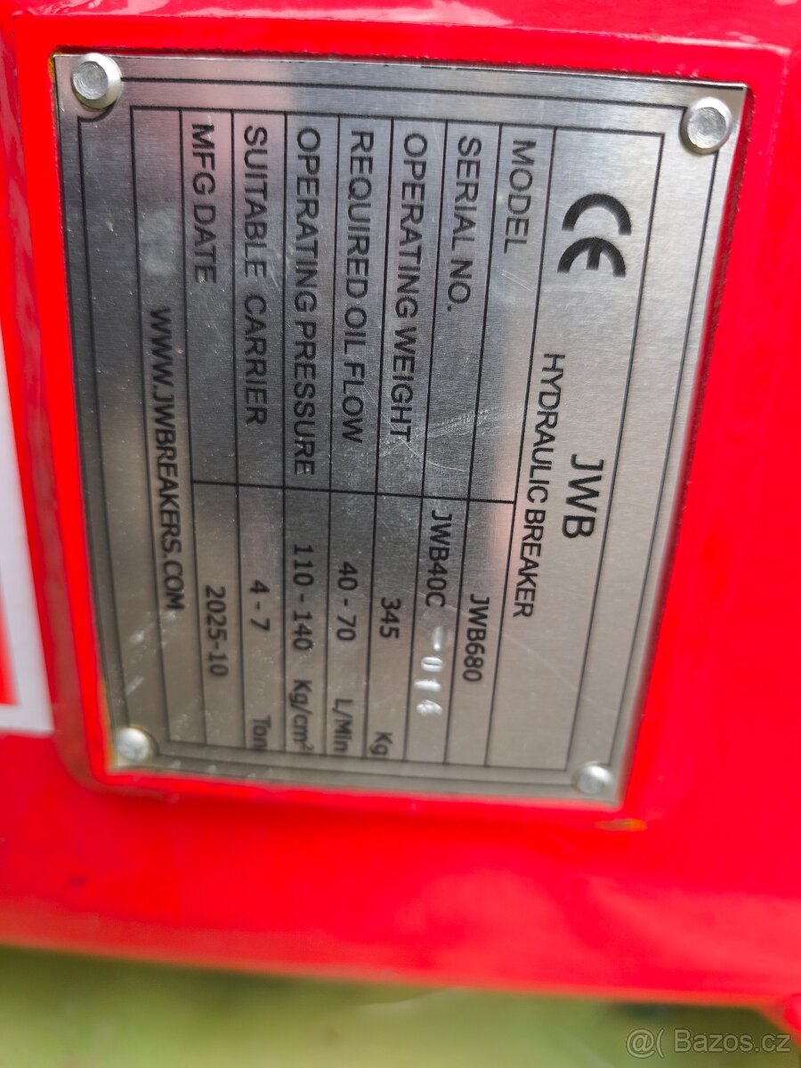 Hydraulické kladivo pro 4-7t - 17