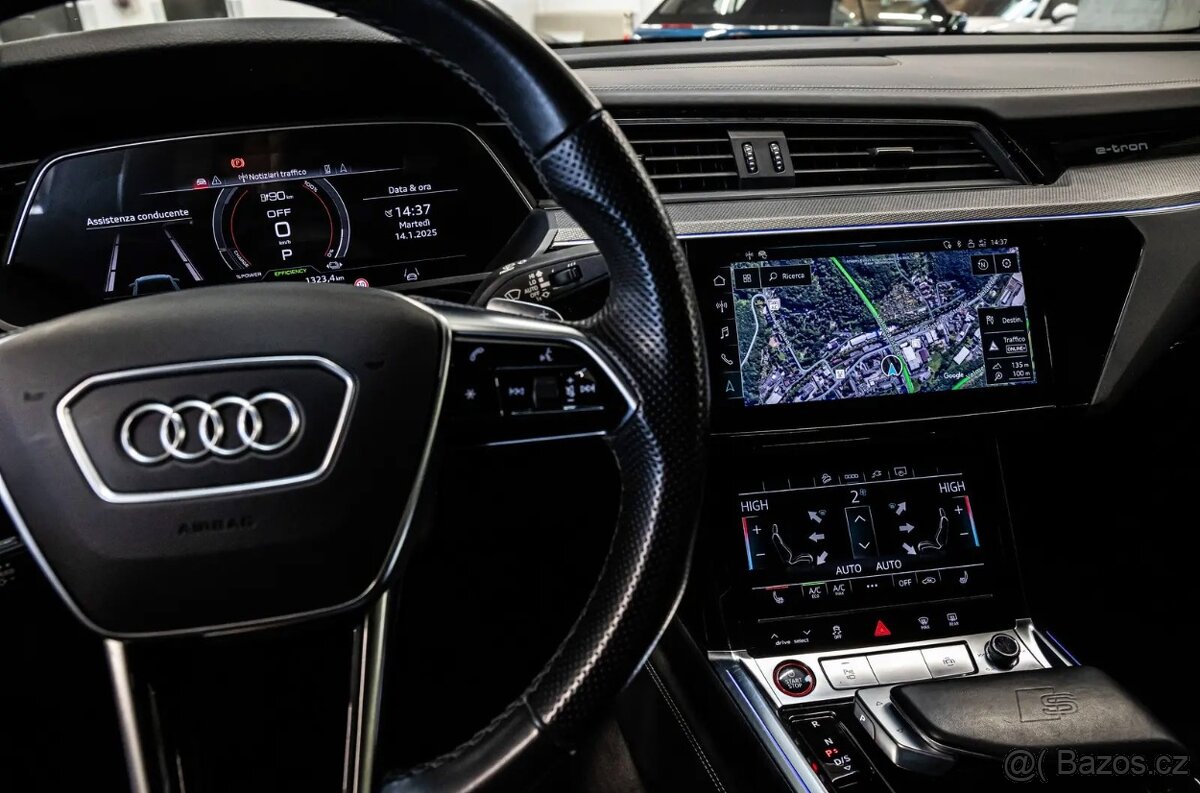 Audi E-tron S Sportback 370kw (503k), záruka, Matrix, R21 - 17