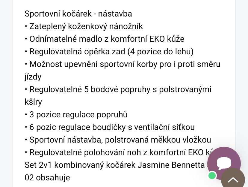 Kočárek Jasmine 2v1 - 17