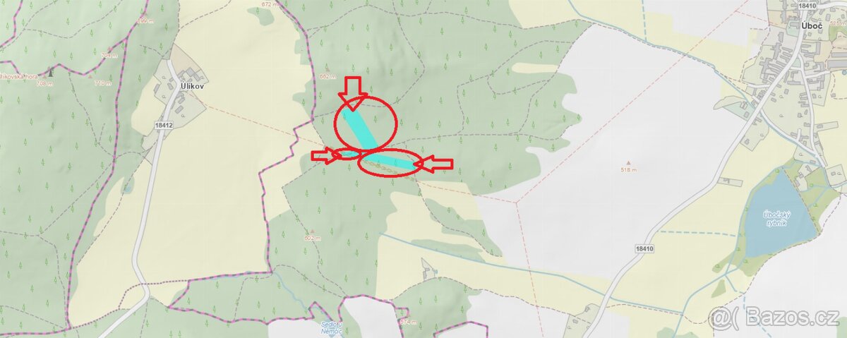 Prodej lesních pozemků k.ú. Úboč - 17