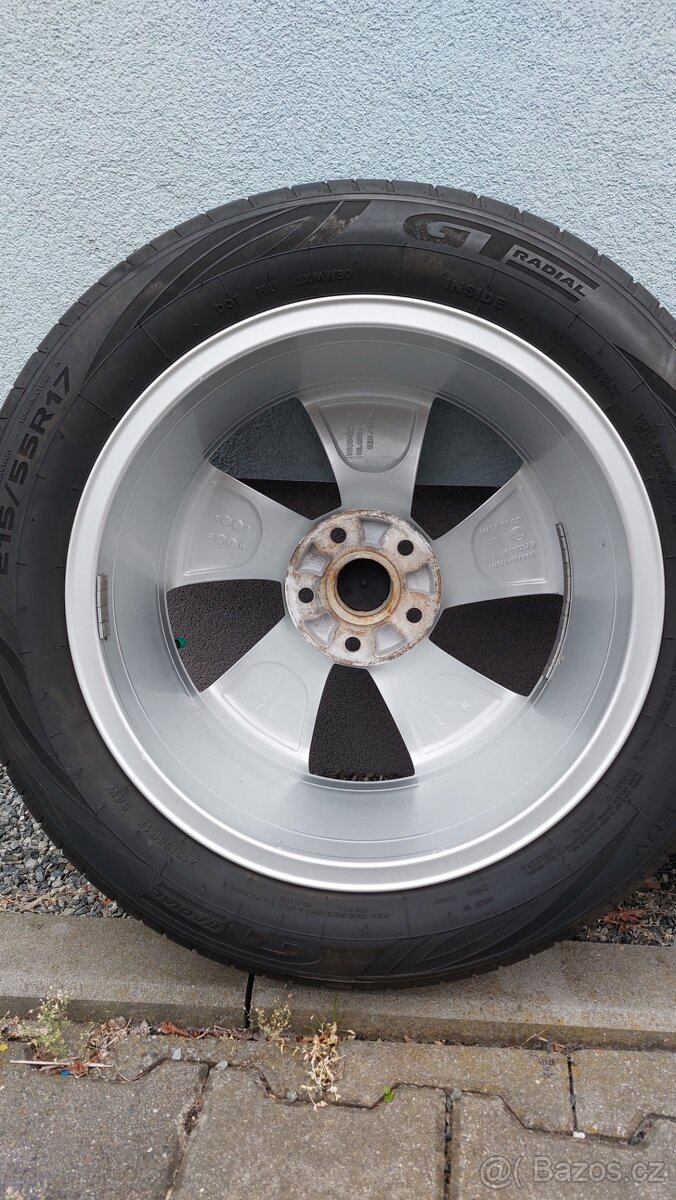 Alu kola 5x112 r17 Zeus orig skoda SUPERB III IV letní pneu - 17