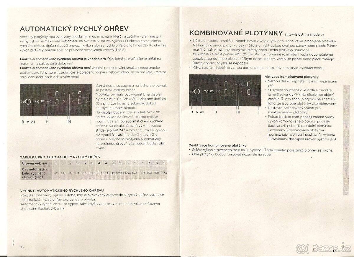 Indukční varná deska MORA VDIT 654 FF - 17