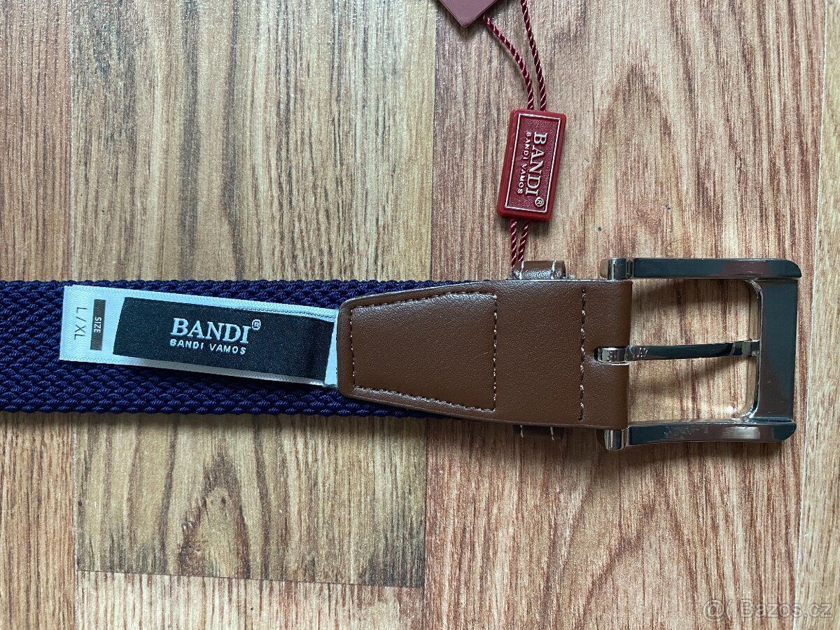 Nový pánský pružný opasek Bandi - L/XL, modrý do fialové - 17