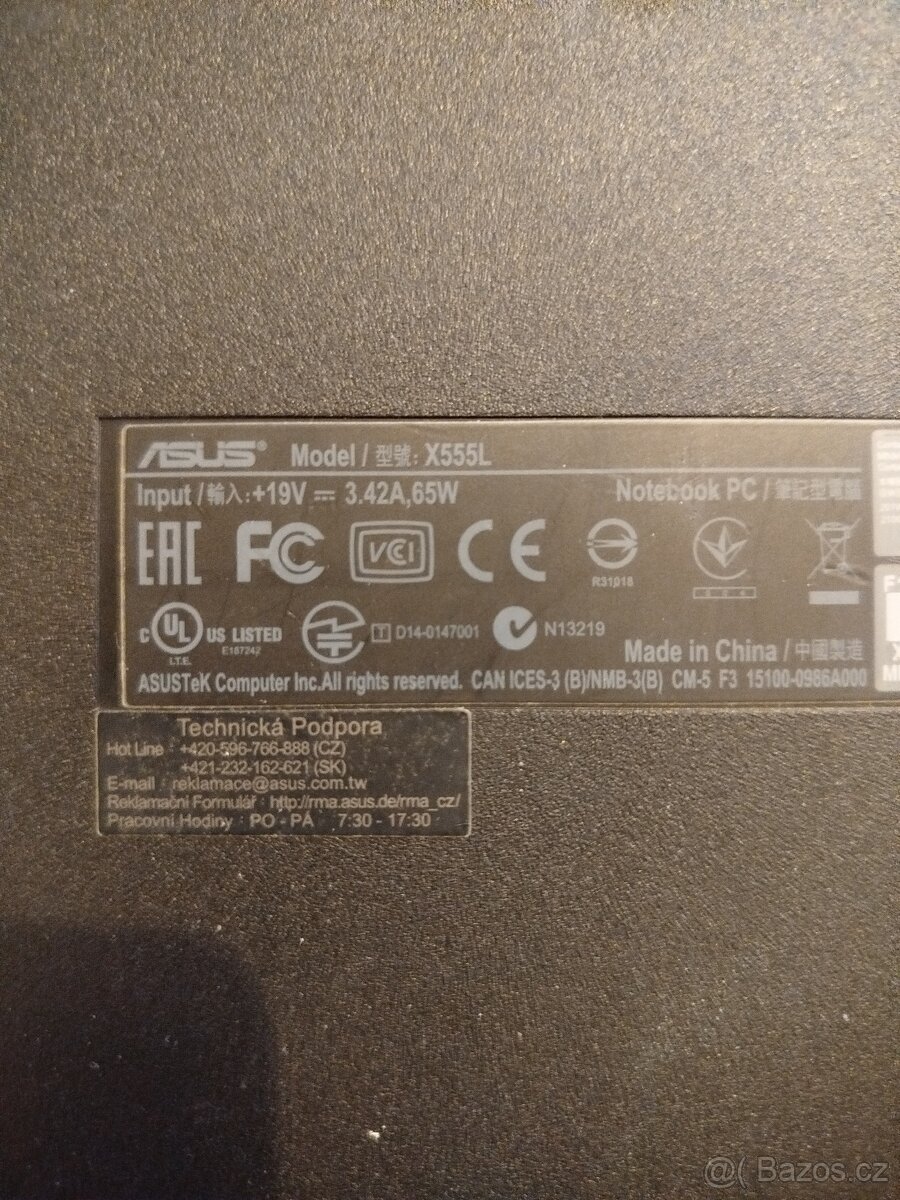 Asus X555l - Intel i5, Nvidia, 500GB, Win10 - 17