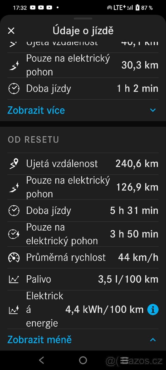 Mercedes 300 de ,225 kW,700nM, plug-in hybrid,rv 12m.2020 - 17