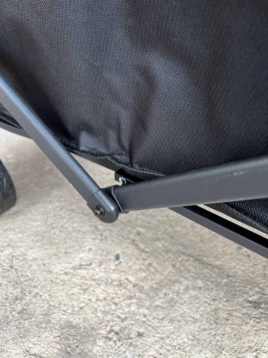 Kvalitni , kempingový - skládací, plážový ,kovový vozík - 17