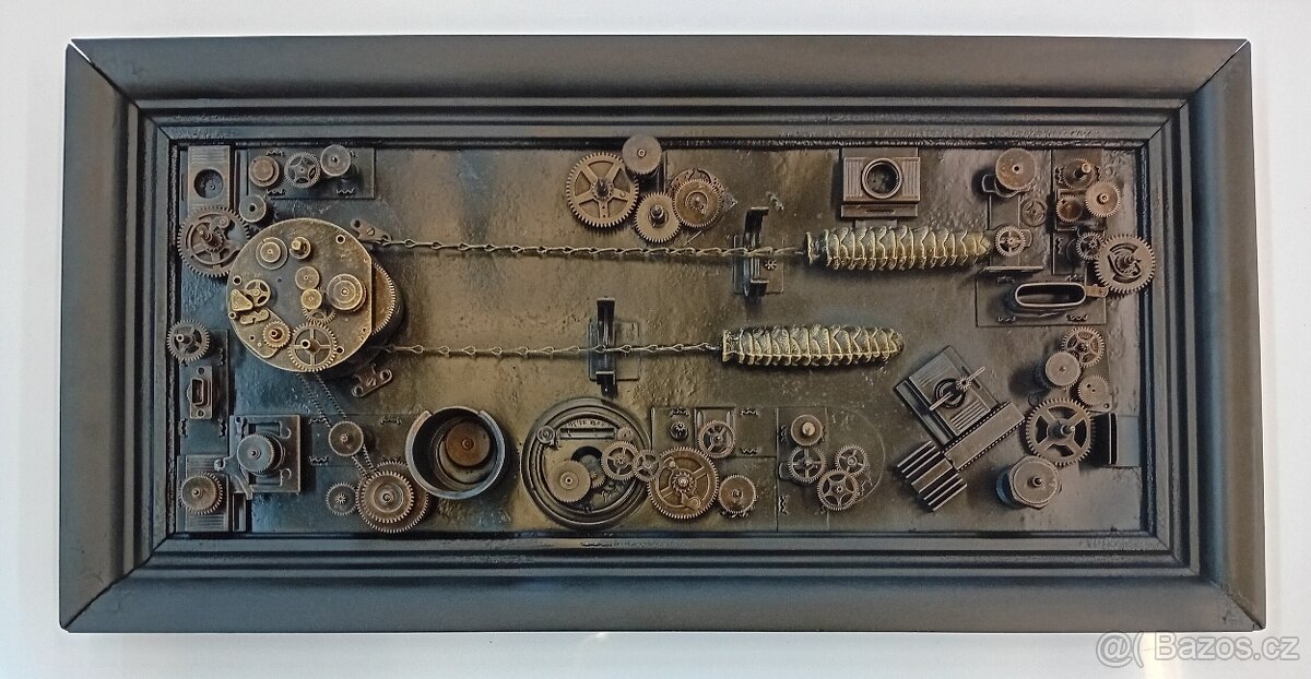 STEAMPUNK RECYCLE ART - PATINOVANÝ KOV. AUTORSKÁ TVORBA - 17