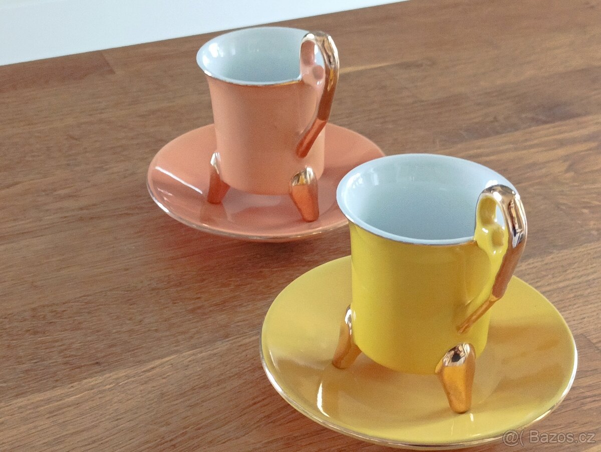 VINTAGE ESPRESSO ŠÁLKY GENEVIEVE LETHU FRANCIE - 17