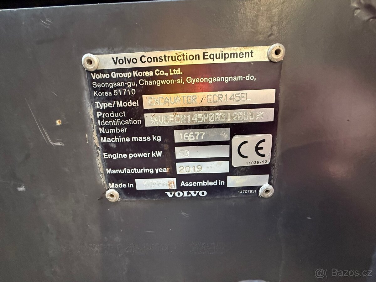 Pásový bagr VOLVO ECR 145EL - 17