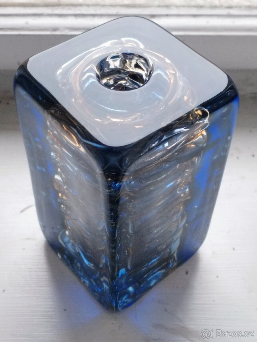 Váza Hutní sklo-František Vízner Škrdlovice vzor 6860/18 - 17