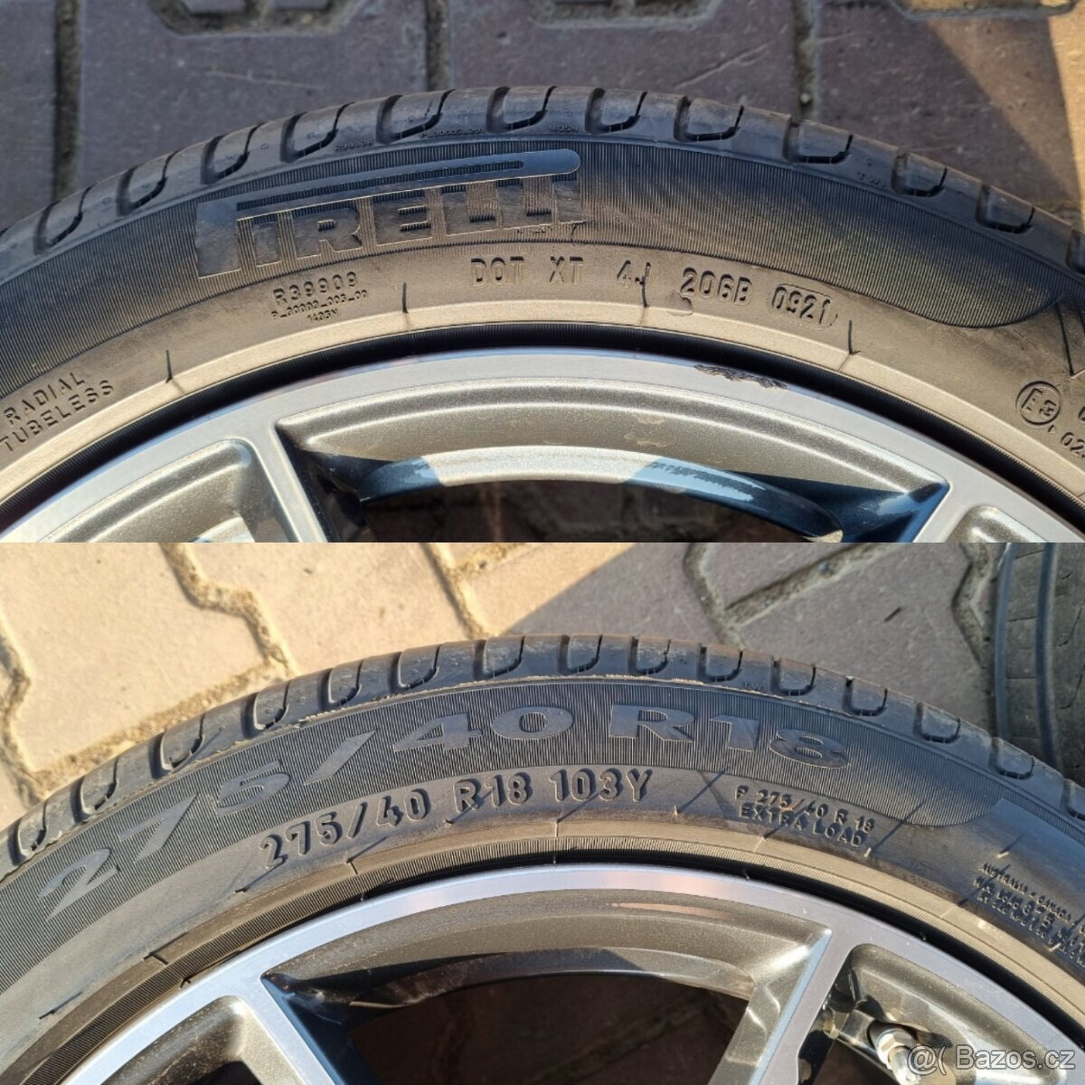 Alu kola BMW 5x112 9x18 ET44 8x18 ET30 dvourozměr Pirelli - 17