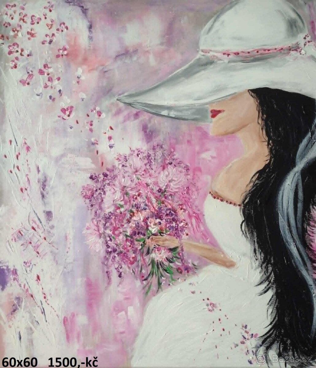 Obrazy - ručně malované ,akryl na plátně - 17