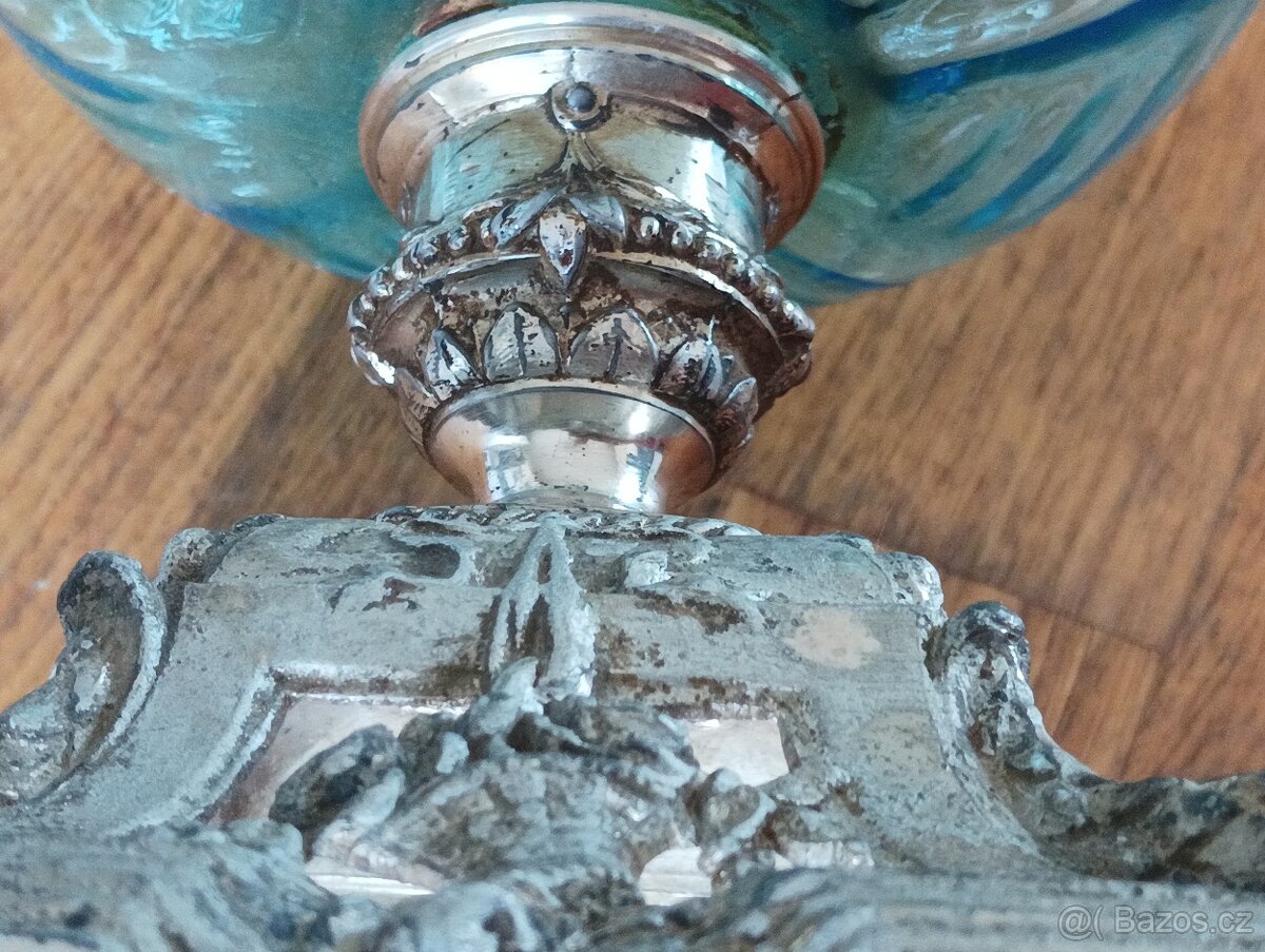 SECESE/ART NOUVEAU STAROŽITNÁ PETROLEJKA HASAG, FRANCIE 1900 - 17