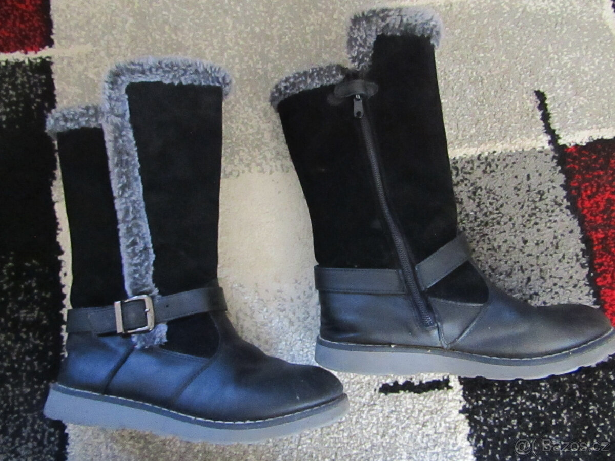 Boty pro holku vel.35-kozačky,válenky,pantofle - 17