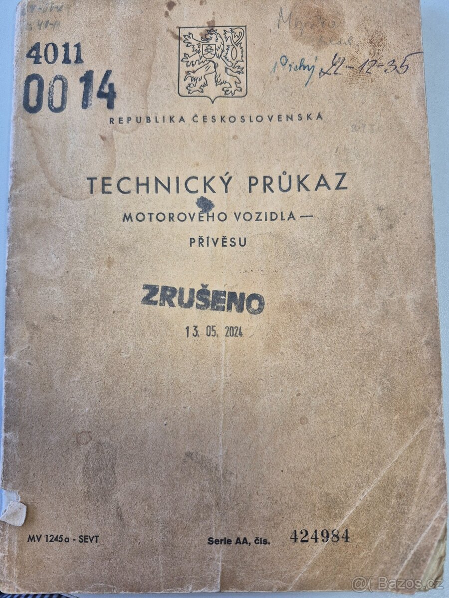 ZETOR 4011, unikátní výrobní číslo 2 - 17