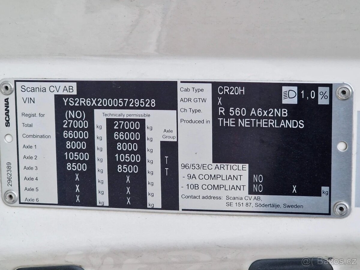Scania R560 6x2 / Full air / PTO / Super - 17