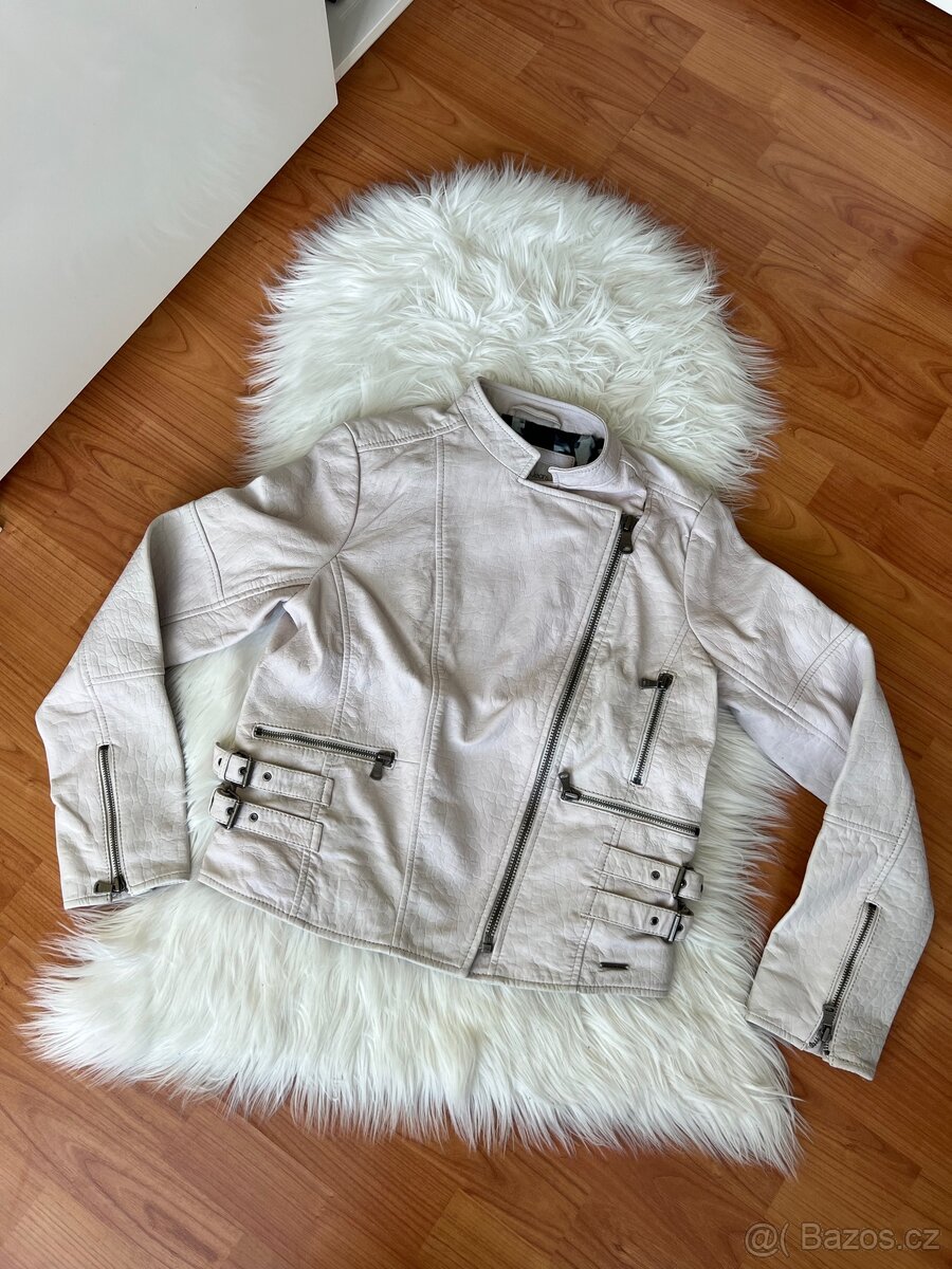 CALVIN KLEIN NOVÁ KOŽENÁ BUNDA KŘIVÁK VEL.S-M - 17