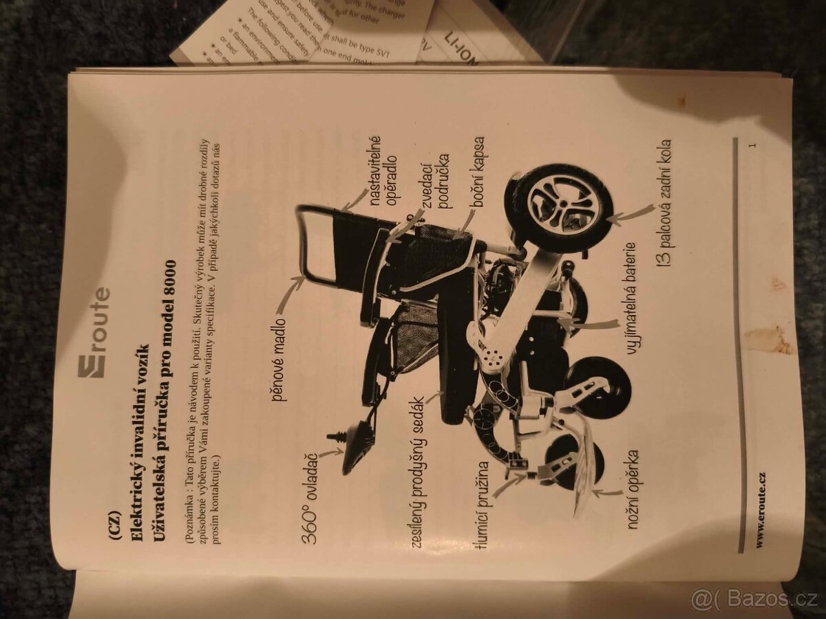 Elektrický invalidní vozík Eroute 8000s - 17