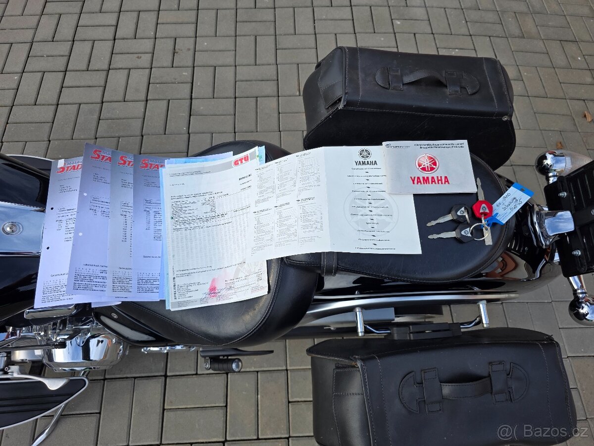 Yamaha XV 1900 Midnight Star, serviska, padací rám, brašny - 17