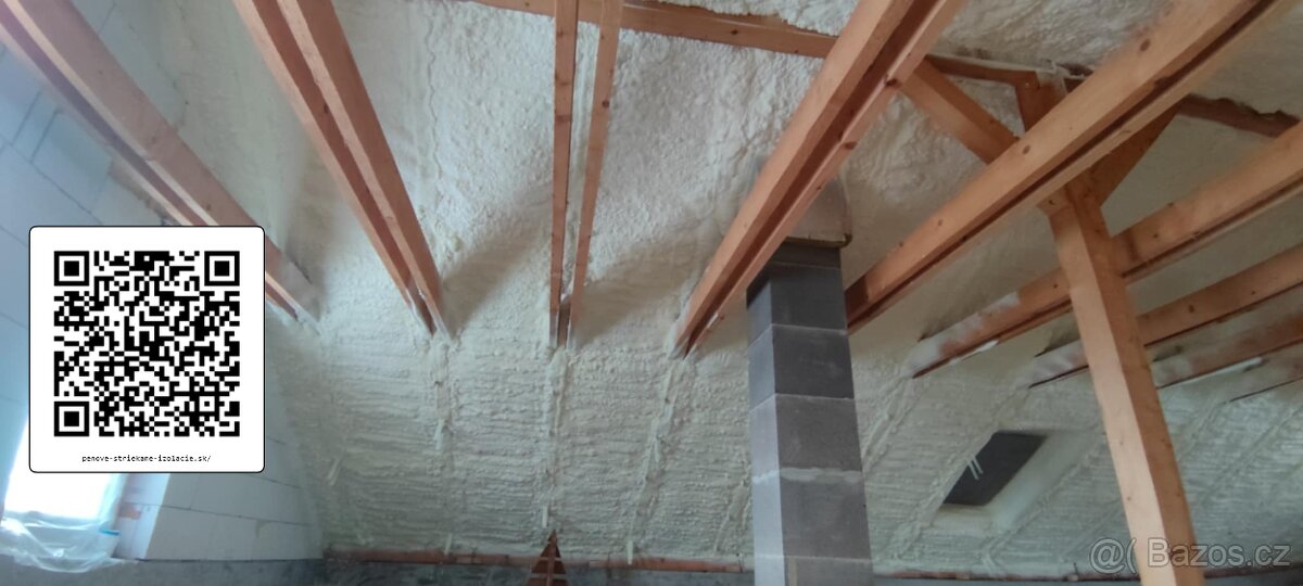 Pěnová foukaná izolace Supafil a Purking & Anhydritový potěr - 17