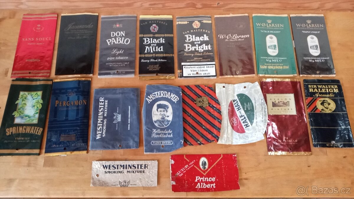 Plechovky, obaly, sáčky od tabáku, cigaret viz foto - 17