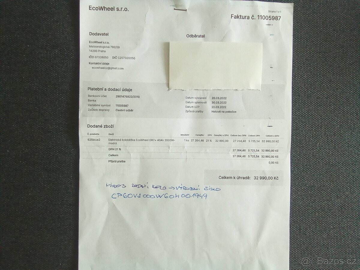 Elektrická koloběžka EcoWheel - Chopper - 17