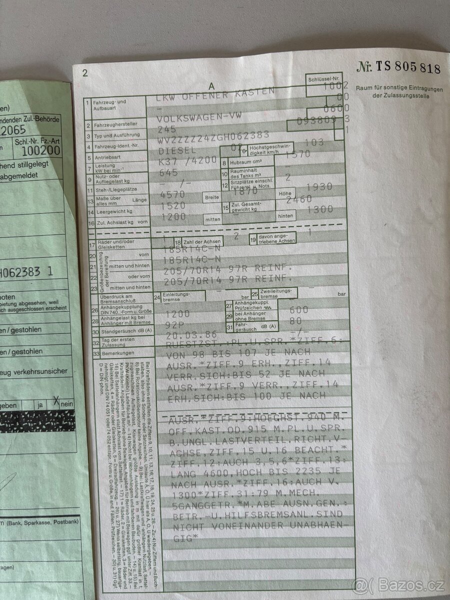 Vw t3 doka transporter - 17