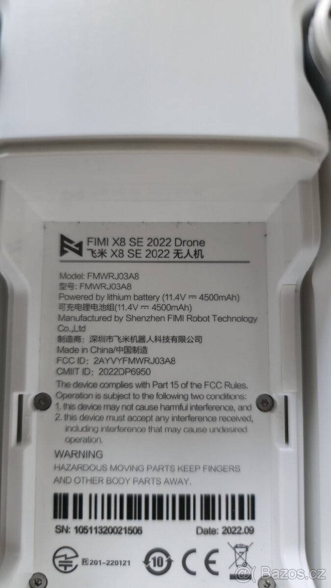 Prodám 2drony FIMI x8 SE 2022, a FIMI x8 Tele Max za - - 17
