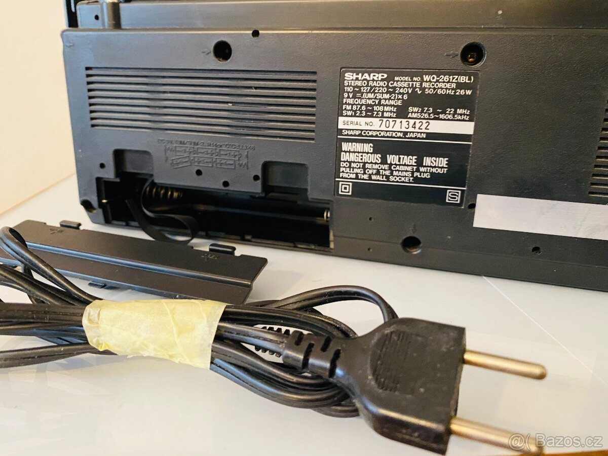 Radiomagnetofon/boombox Sharp WQ-261Z, rok 1985 - 17