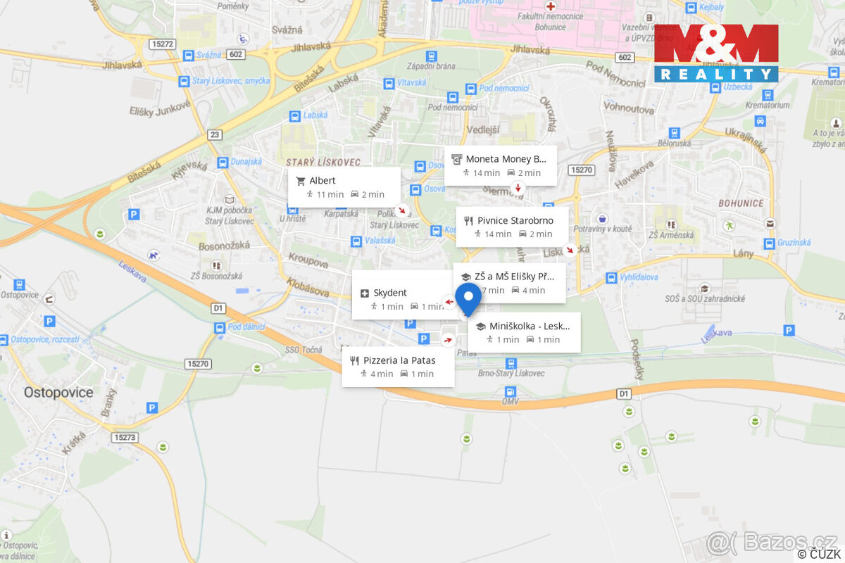 Prodej bytu 2+kk, 63 m², Brno, ul. U Leskavy - 17