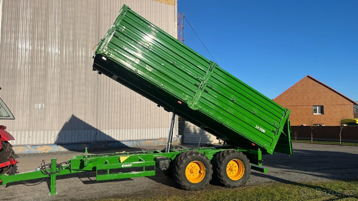 Traktorový návěs TINAZ, nosnost 10,12, 14t - 17