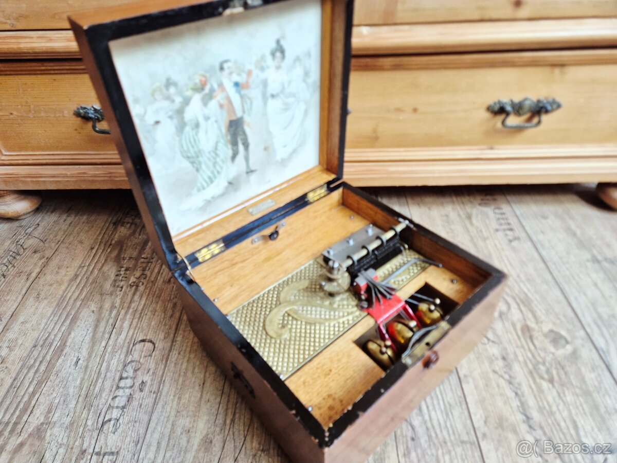 Starožitný hrací stroj Kalliope Musikwerke AG, 1898 - 17