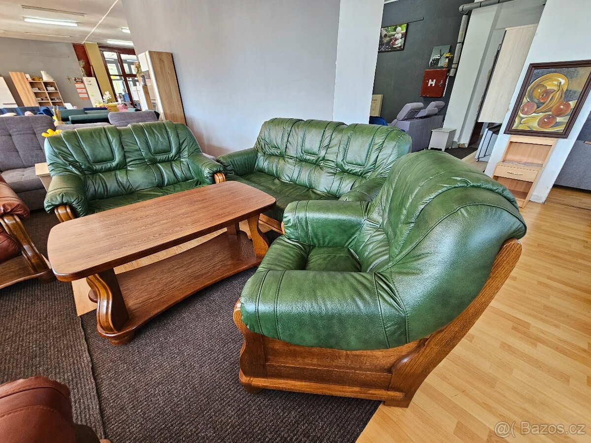 Kožená sedací souprava Romek 3+2+1 - 17