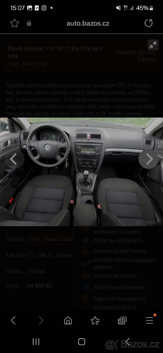 Prodám Škoda Octavia 2 - 17