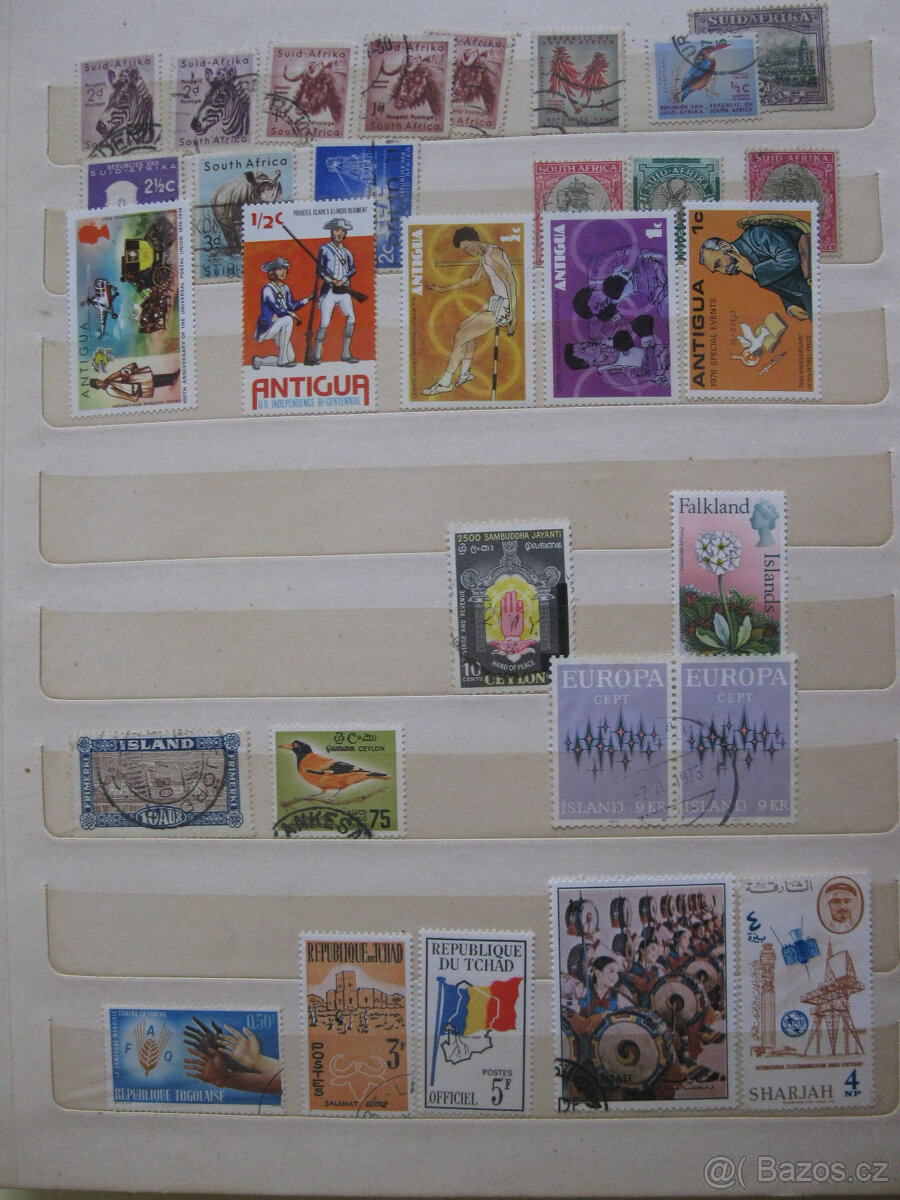 Album známky Afrika , Pérové desky s listy Slovensko . - 17