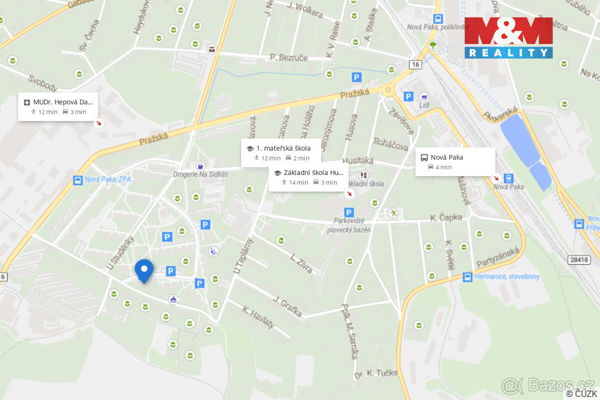 Prodej bytu 4+1, 89 m², Nová Paka, ul. K Hájku - 17