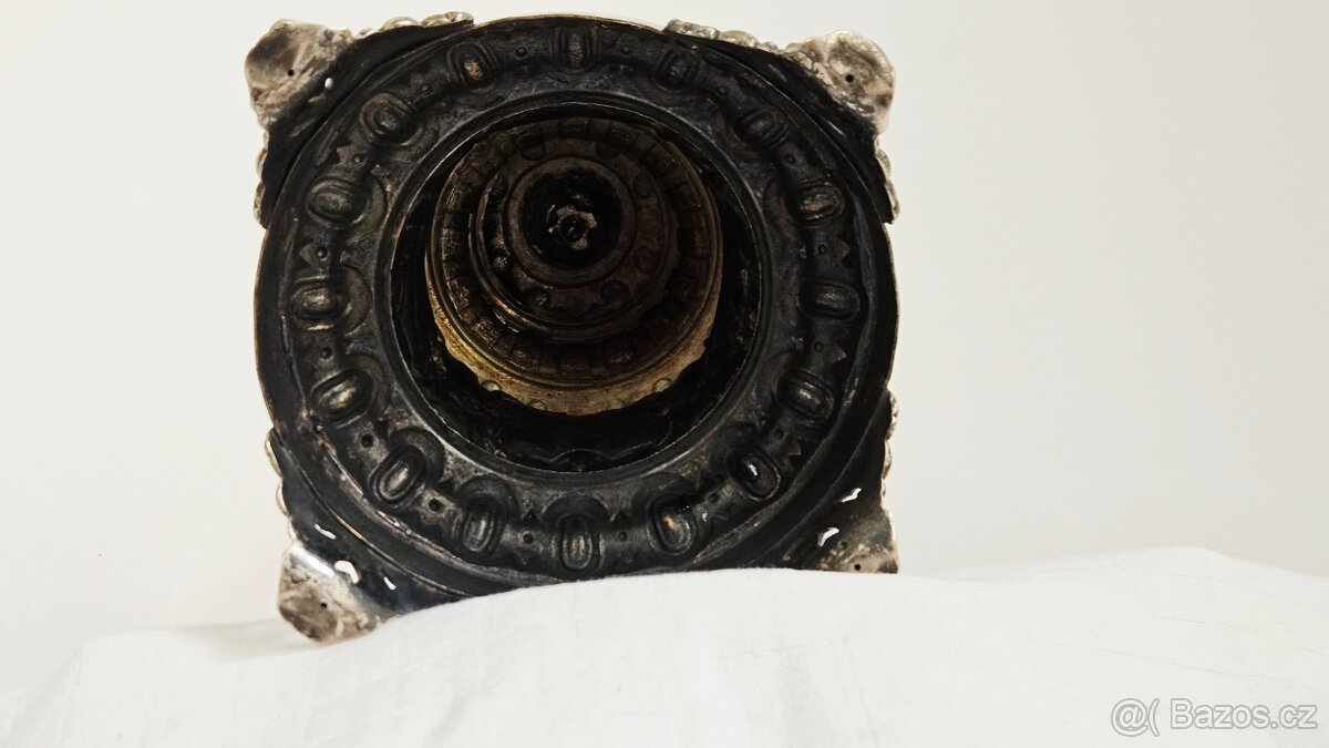 TOP Ag stříbro krucifix lotový punc rok 1858 UNIKAT - 17