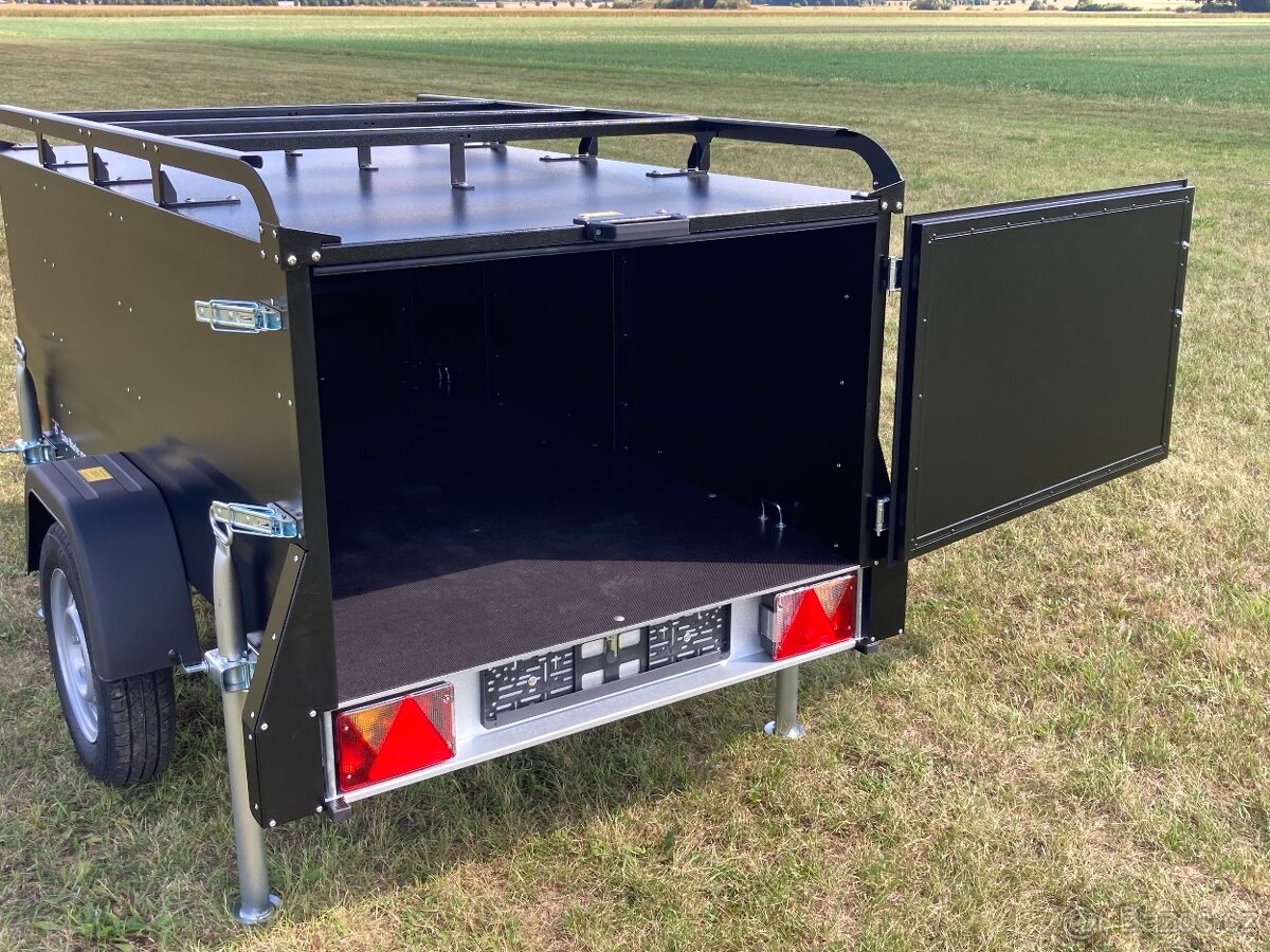 Přívěsný Vozík CAMPING Blackout s Nosičem na Stan Böckmann - 17