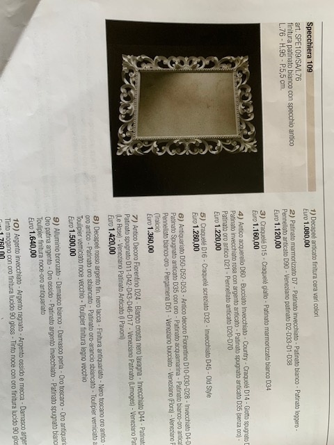 Prodám set : konzole a zrcadlo italske - mod.Zimní Palac - 17