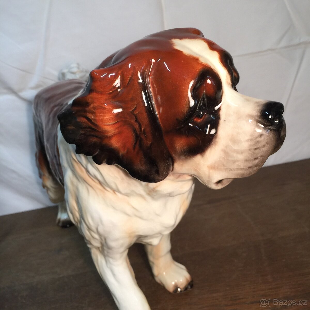 Velká porcelánová socha Bernardýn Goebel - 17