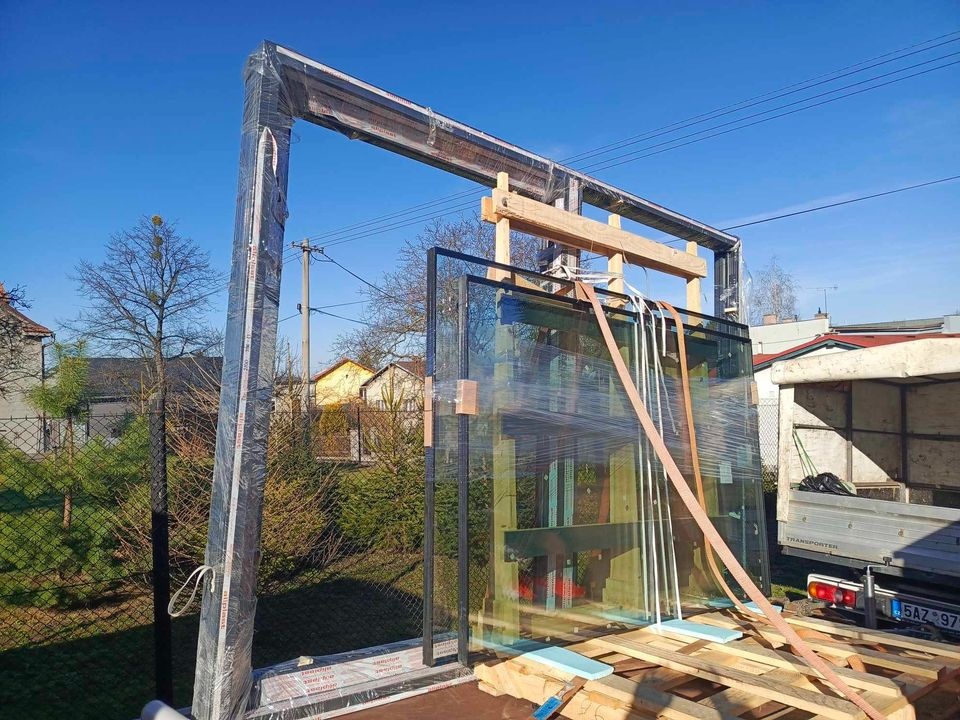 Hs portál hliník 190x205cm trojsklo profil Ultraglide. - 17