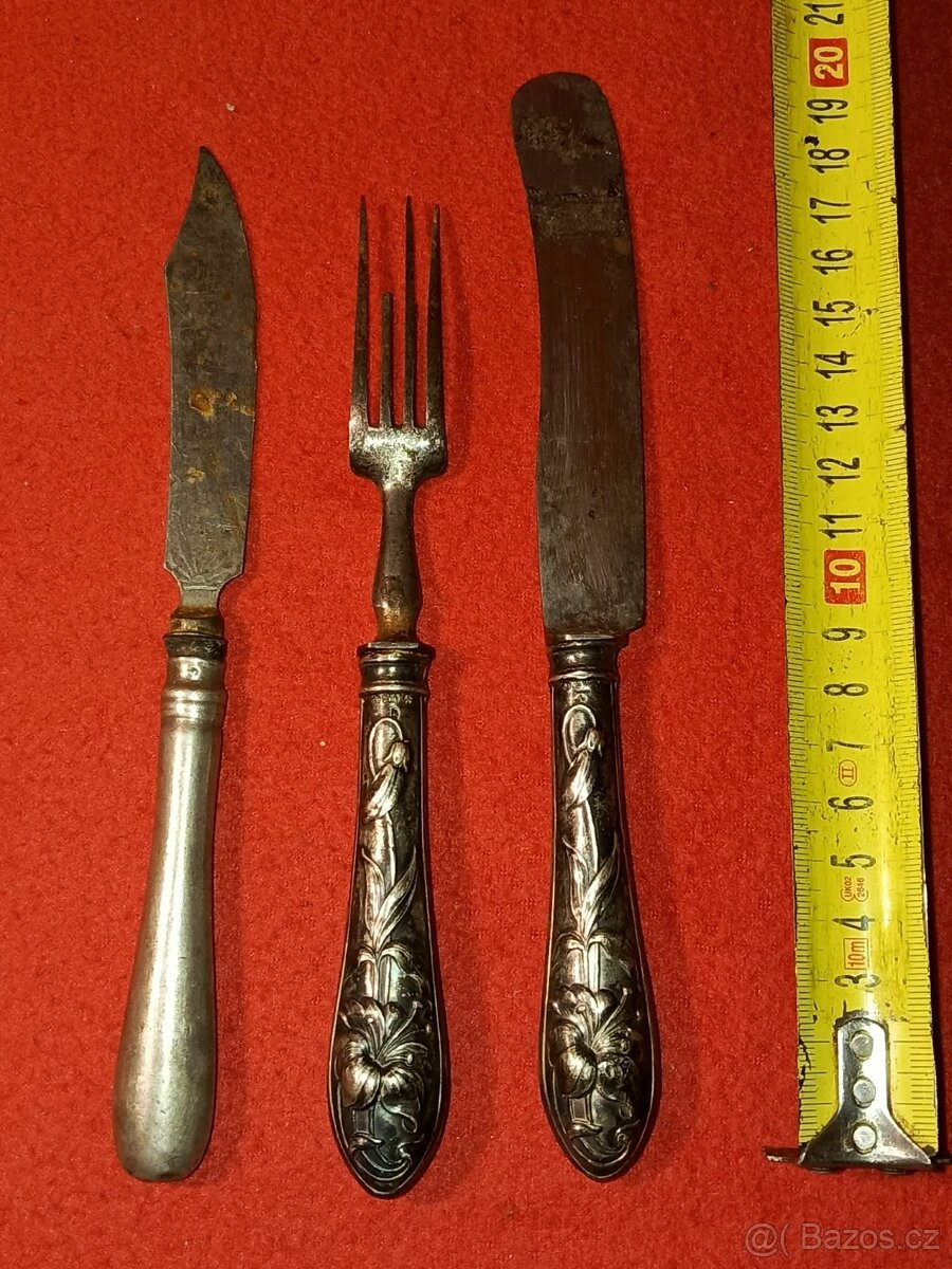 Stříbrné příbory - cena za komplet - 17