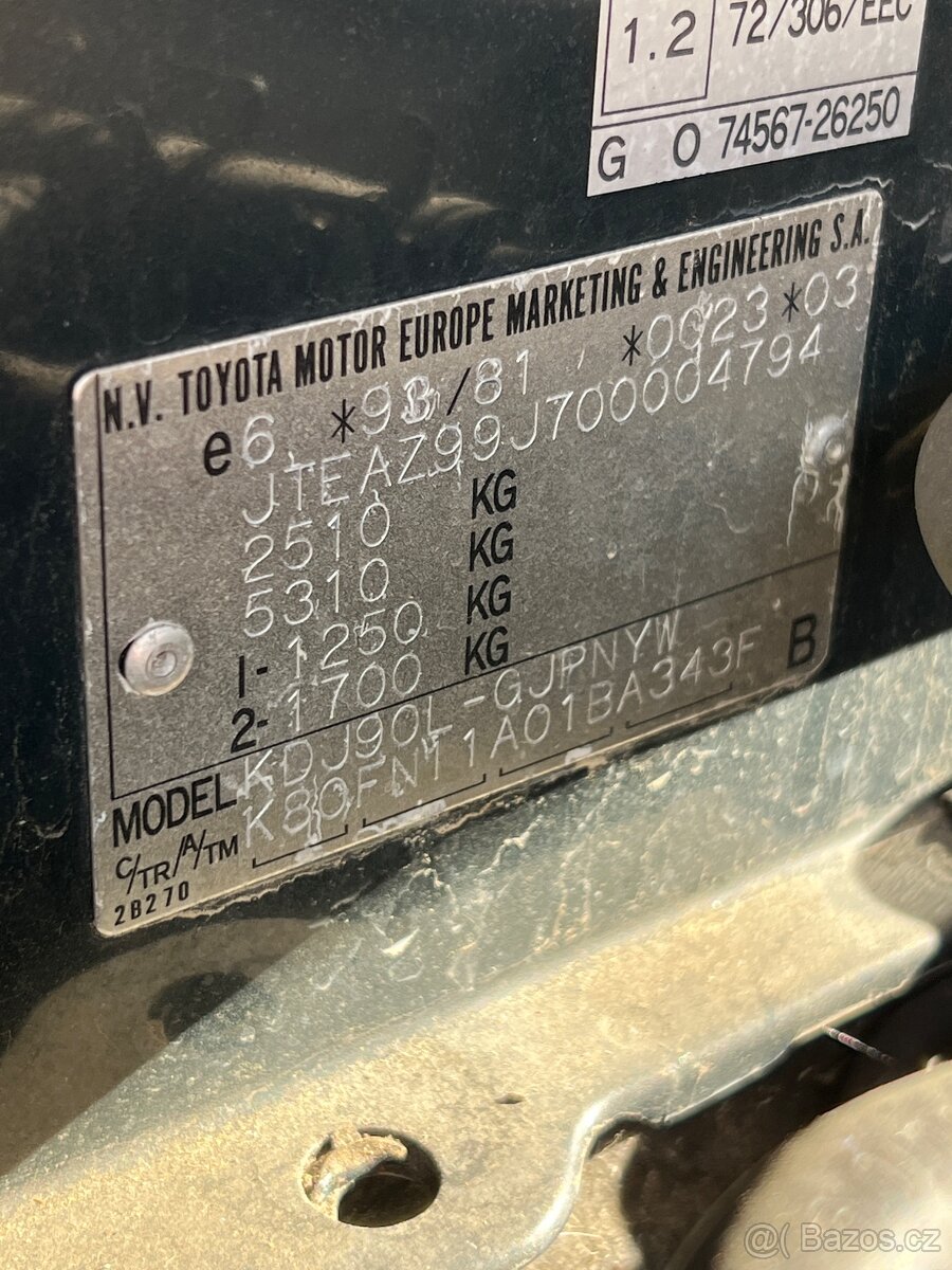 Toyota Land Cruiser 90 3.0d 120 kw R.V. 2001 - 17