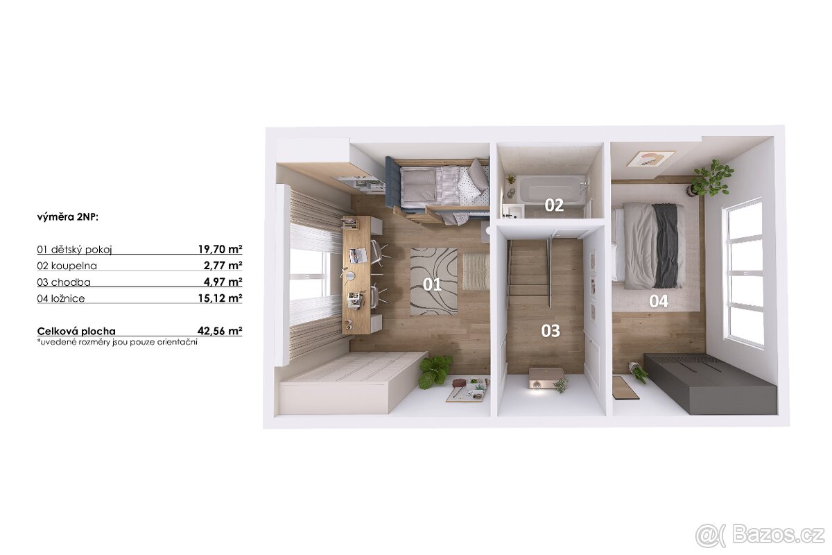 Prodej krásného řadového rodinného domu 4+1 s bazénem - 17