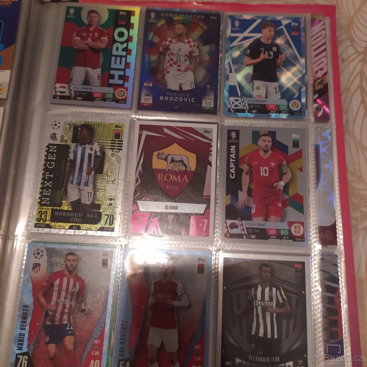 Fotbalove karty + album - 17