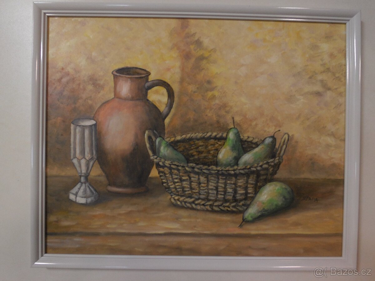 Obraz Jeřáby Vysočiny, signováno + další obrazy - 17