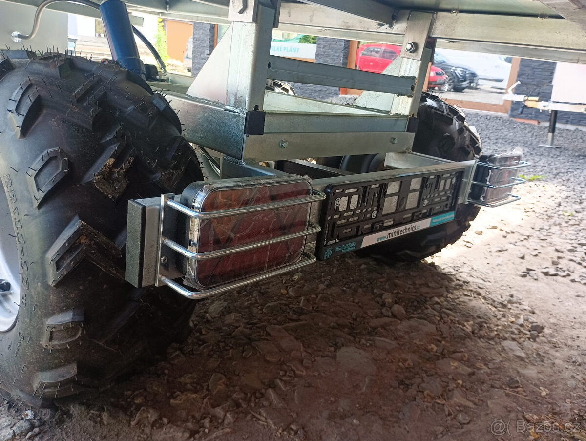 Hydraulický sklápěcí vozík za čtyřkolku 1.400kg s SPZ - 17