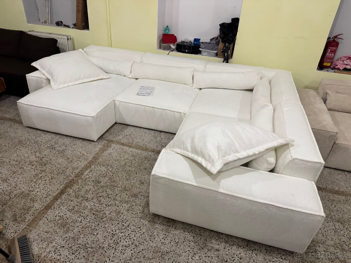 NOVÁ Luxusní Sedací souprava Sirpio 360x260 Boucle - 17