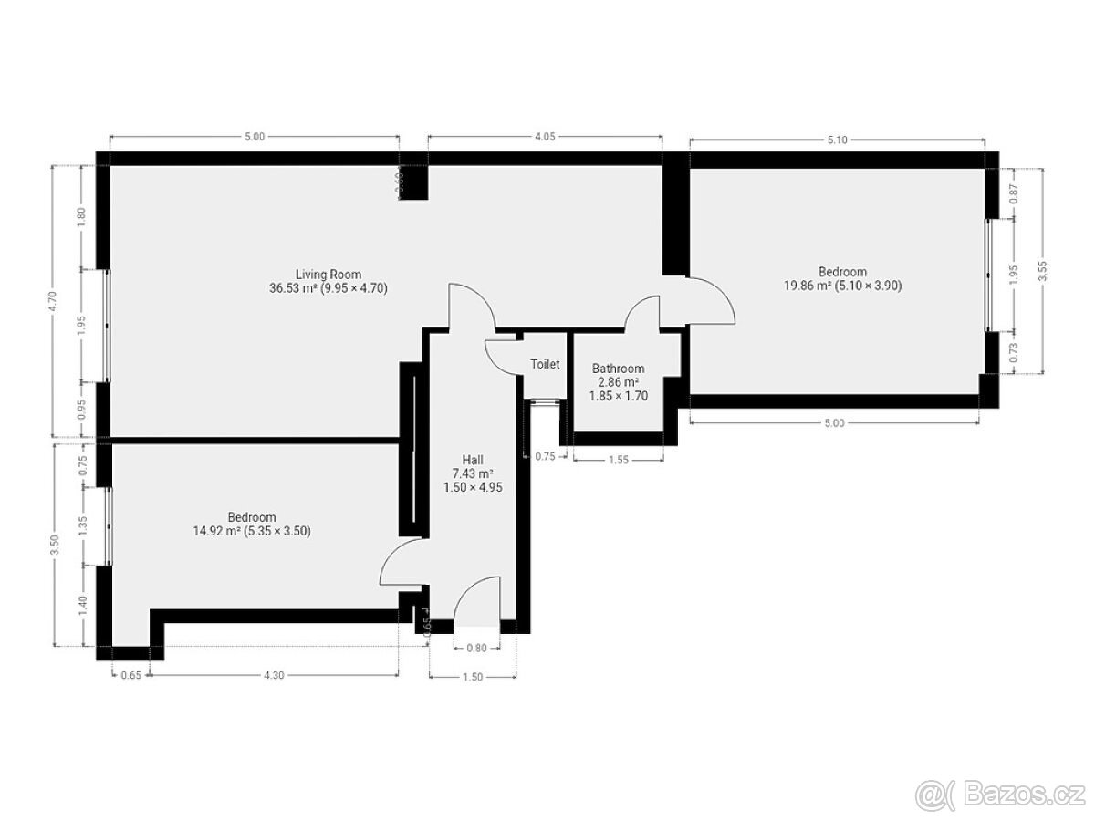 Pronájem bytu 3+kk, Nad přívozem, Braník, 28 400 Kč/měs, 83 - 17