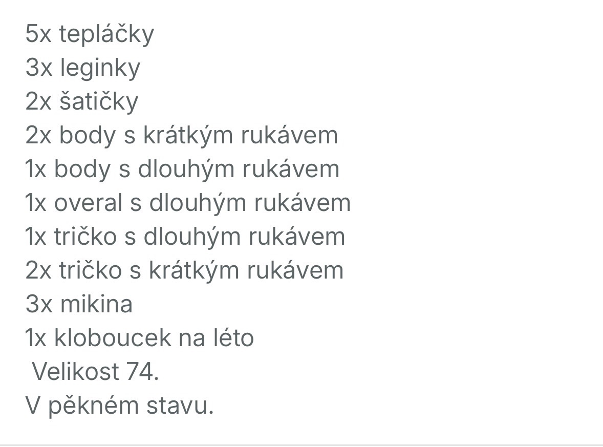 Balík oblečení pro holčičku - 17